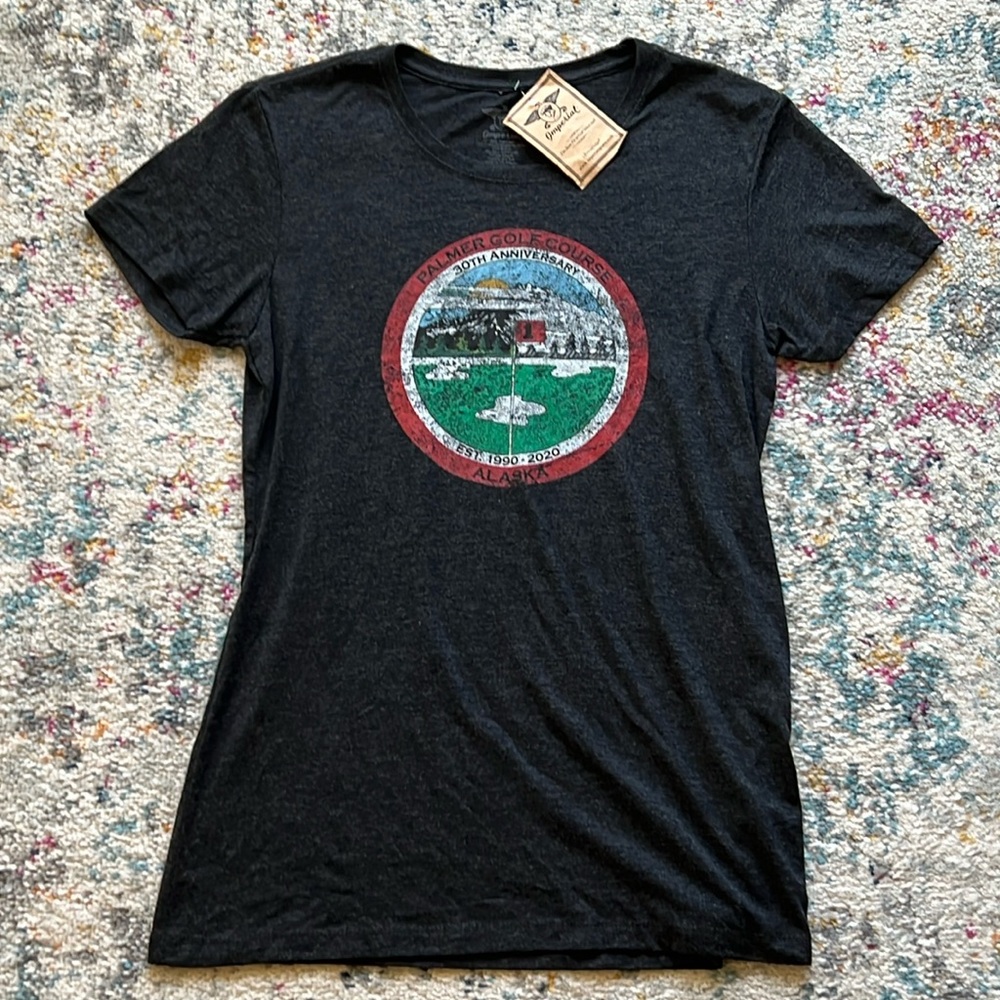 NWT Imperial Palmer Golf Course Alaska 30th Anniversary Shirt Womens Medium